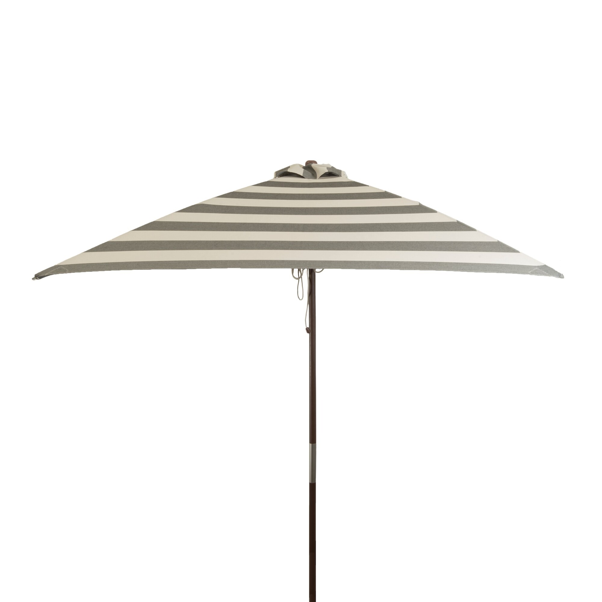 Heininger DestinationGear, Wood 6.5ft. Square Umbrella Soft Black Ivory, Shape Octagon, Model# 1282